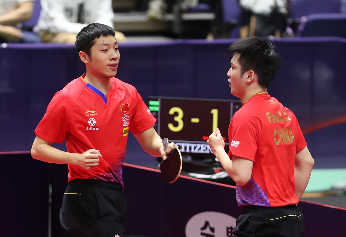中国男乒对日本乒乓球比赛