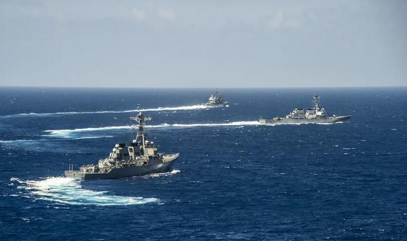 中国舰vs美国战舰