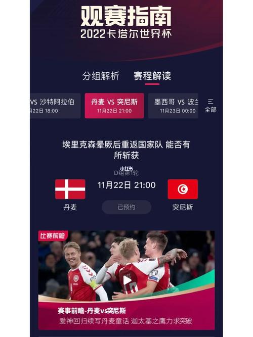丹麦vs突尼斯足彩直播的相关图片