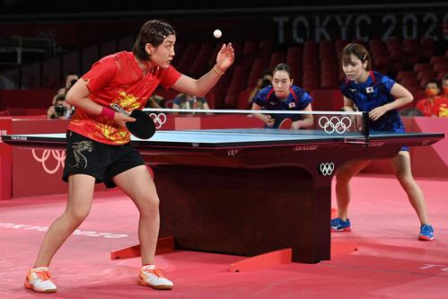 日本vs中国乒乓球东京奥运会的相关图片